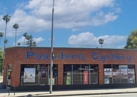Exterior photo of Pasadena Cyclery Shop
