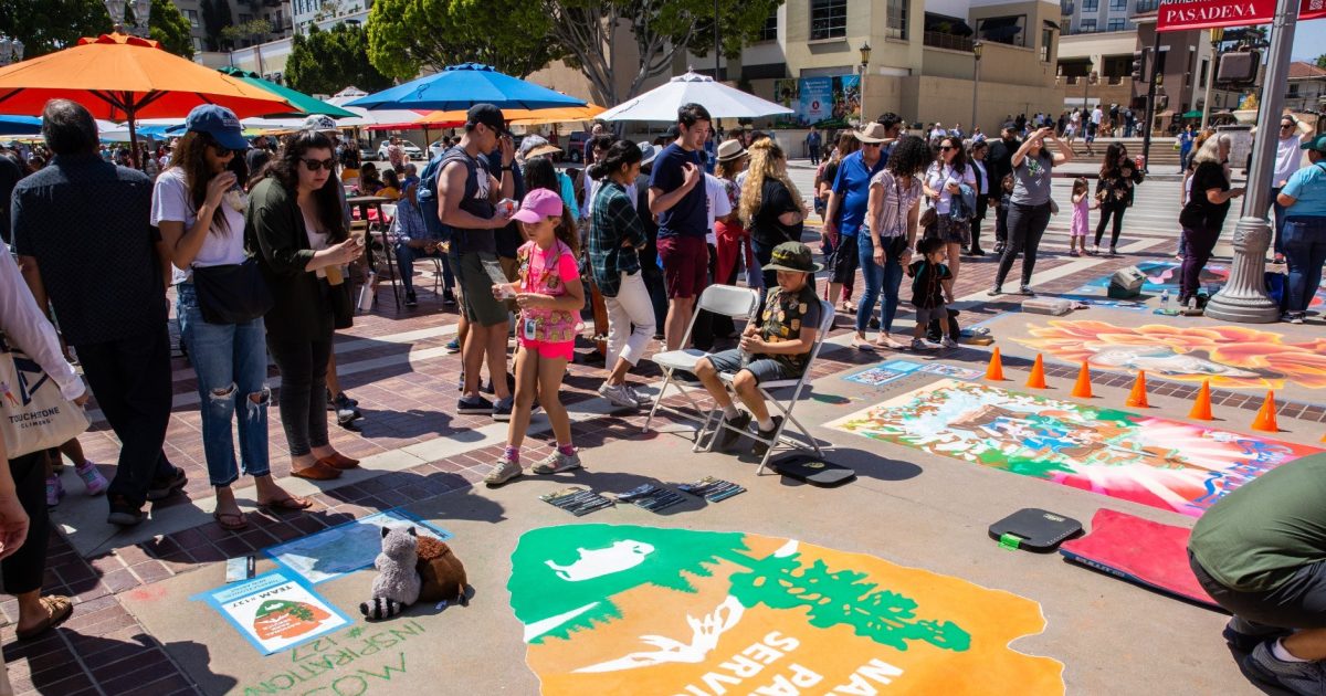 Pasadena Chalk Festival at Brookside Park (adjacent to Kidspace Children's Museum)